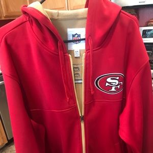 Men’s 49ers zip up hoodie. Brand new